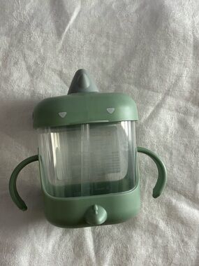 Green Dinosaur Sippy Cup with Handles